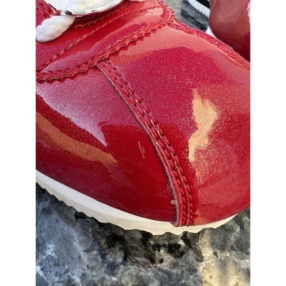 2016 Nike Cortez Basic Prem Qs Gym Red-White-Metallic Silver 819721-600 US 7.5